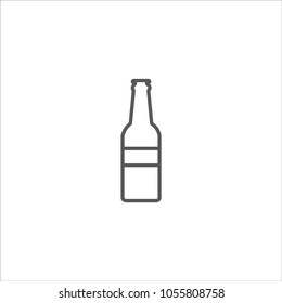 Beer bottle icon vector