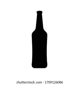 Beer Bottle Icon. Vector Icon.