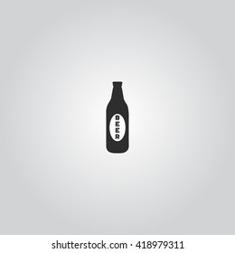 Beer bottle icon vector