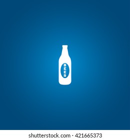 Beer bottle icon vector