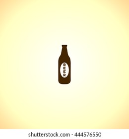 Beer bottle icon vector