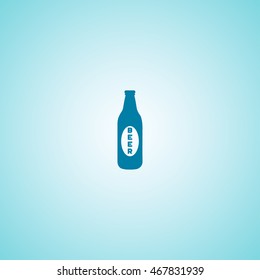 Beer bottle icon vector