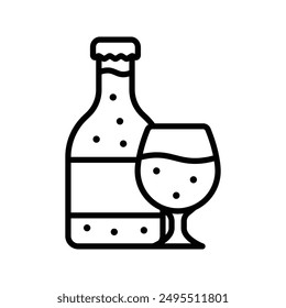 beer bottle icon vector design template simple and clean