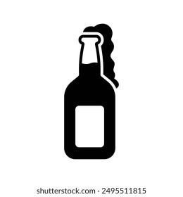 beer bottle icon vector design template simple and clean