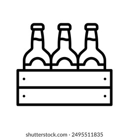 beer bottle icon vector design template simple and clean