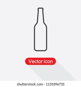 Beer Bottle Icon Vector Illustration Eps10