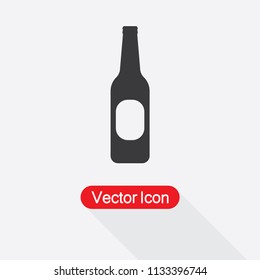 Beer Bottle Icon Vector Illustration Eps10