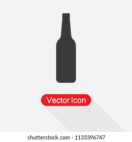 Beer Bottle Icon Vector Illustration Eps10