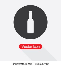 Beer Bottle Icon Vector Illustration Eps10