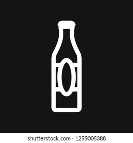 Beer bottle icon vector illustration for web and apps.