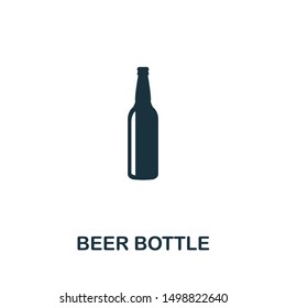 Beer Bottle icon vector illustration. Creative sign from oktoberfest icons collection. Filled flat Beer Bottle icon for computer and mobile. Symbol, logo vector graphics.