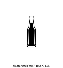 Beer Bottle icon vector illustration. Premium quality flat icon in trendy style.
