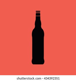 Beer bottle icon vector illustration