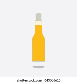 Beer bottle icon, vector illustration design. Drinks collection.