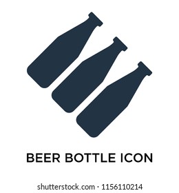 Beer bottle icon vector isolated on white background, Beer bottle transparent sign