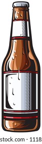 Beer bottle illustration