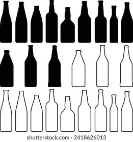 Beer bottle instant digital download eps