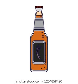 Beer bottle isolated