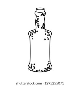 beer bottle isolated icon