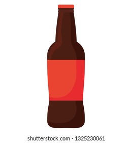 beer bottle isolated icon