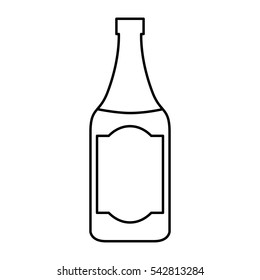 beer bottle isolated icon vector illustration design