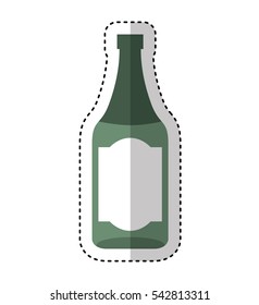 beer bottle isolated icon vector illustration design
