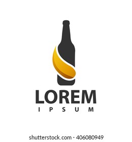 Beer bottle logo