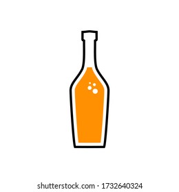 beer bottle logo vector design