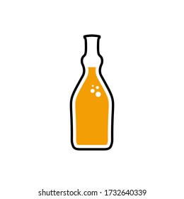 diseño vectorial del logotipo de la botella de cerveza