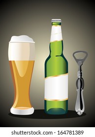 beer bottle with bottle opener