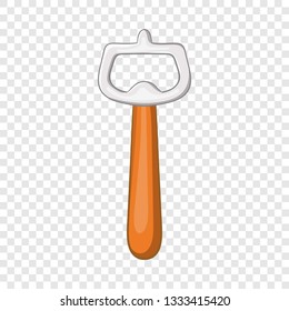 Beer bottle opener icon in cartoon style isolated on background for any web design 