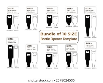 Beer Bottle shape bottle opener template