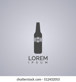 beer bottle sign. icon design