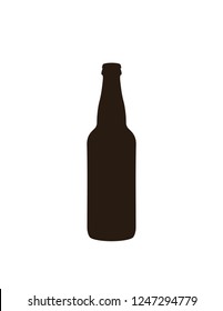 Beer bottle silhouette