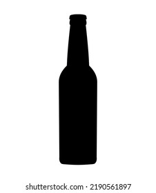 Vector De Silhouette De Botella De Cerveza Eps 