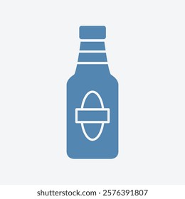 Beer Bottle trendy elegant abstract vector illustration colorful useful design.eps