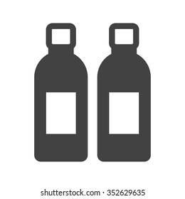 Beer, bottle, two icon vector image.Can also be used for food iconset. Suitable for mobile apps, web apps and print media.