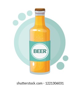 beer bottle, vector