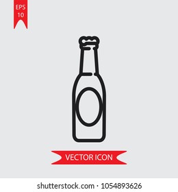 Beer Bottle vector icon 