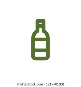 beer bottle vector icon