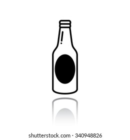 Beer Bottle Vector Icon