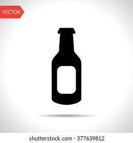 beer bottle vector icon