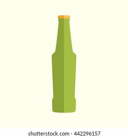 Beer bottle vector icon
