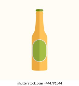 Beer bottle vector icon