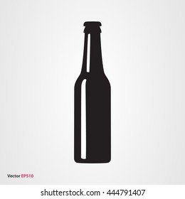 Beer bottle vector icon