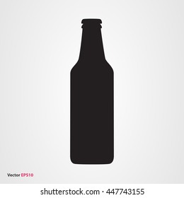 Beer bottle vector icon