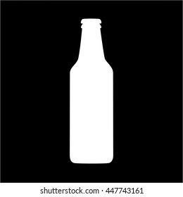 Beer bottle vector icon