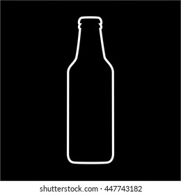 Beer bottle vector icon