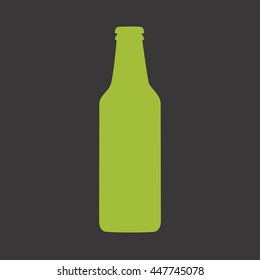 Beer bottle vector icon