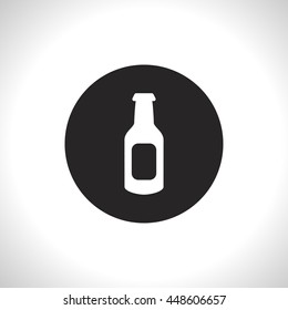 beer bottle vector icon